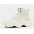 Platform high top bread shoes white snow boots outdoor overalls men