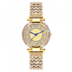 Full star female watch quartz with diamond 00369